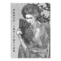 Geisha Girl Party Invitation