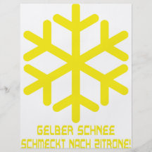 gelber Schnee Personalized Flyer