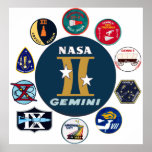 Gemini Commemorative Logo Posters