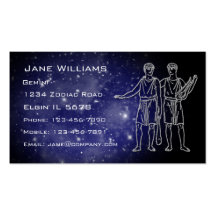 Gemini Horoscope Business Cards