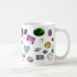 Gems on White Mug