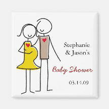Gender Neutral Coed Baby Shower Magnets