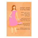Gender Neutral Mod Mum Baby Girl Shower Custom Invite