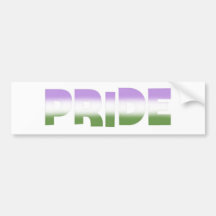 Genderqueer Pride Bumper Sticker