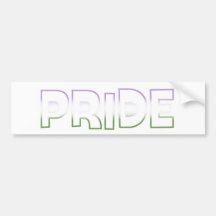 Genderqueer Pride Bumper Stickers