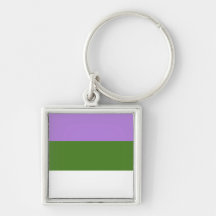 GENDERQUEER PRIDE KEY CHAIN