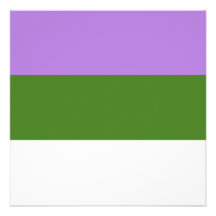 GENDERQUEER PRIDE PERSONALISED ANNOUNCEMENT