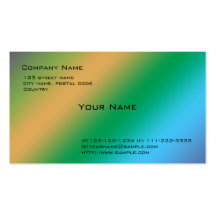 general cool colours business card template