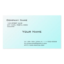 general cool light blue business cards