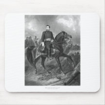General George McClellan On Horseback -- Civil War Mousepad