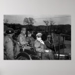General MacArthur and Staff Poster