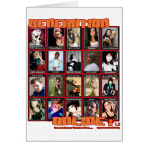 GENERATION ONLINE 1point2 Myspace friends collage Cards