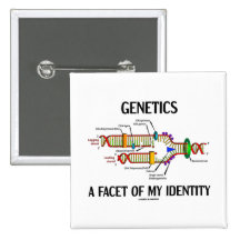 Genetics A Facet Of My Identity (DNA Replication) Button