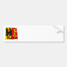 Geneva Waving Flag Bumper Sticker