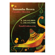 Genie's Lamp Fantasy Business Card