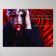 Genius and Insanity Poster