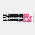 Geniuses Ride Bikes Bumper Stickers