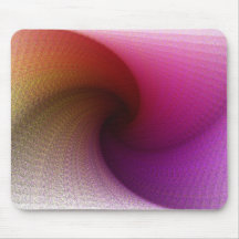 Gentle Coloured Fractal Mouse Mats