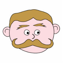Gentleman with Moustache. Acrylic Cut Out