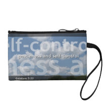 Gentlness and self-control Key Coin Clutch Change Purses