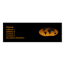Geographic Profile Card Business Card Template