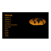 Geographic Profile Card Business Cards