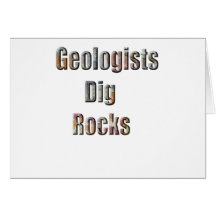 Geologists dig rocks card