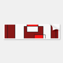 Geometric Abstract 053 Bumper Stickers