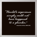 George Bernard Shaw on Hamlet Poster