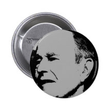 George H Bush sihouette Pin