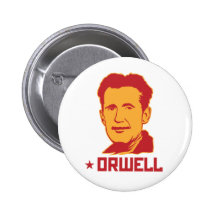 George Orwell Portrait Button