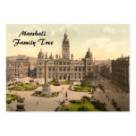 George Square, Glasgow, Scotland Business Card Templates