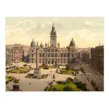 George Square, Glasgow, Scotland Post Card