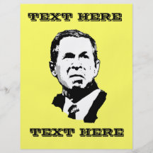 George W Bush 3 Flyer Design