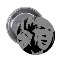 George W Bush silhouette Buttons