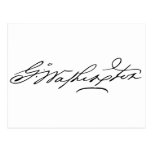 George Washington Signature Post Card