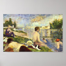 Georges Seurat-Swimming Pool Print