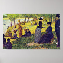 Georges Seurat - The Island of La Grande Jatte Print