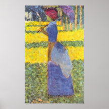 Georges Seurat-Woman with Parasol Poster