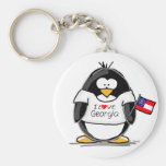 Georgia Penguin Keychains