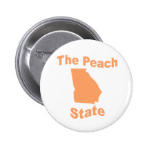 Georgia: The Peach State Pinback Buttons