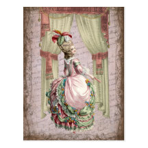 Georgian Lady - Pink Wens Kaarten