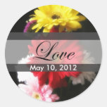 Gerbera Daisy 2 Love Wedding Sticker