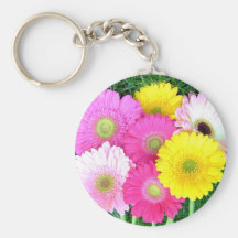 Gerbera Daisy Colours Keychain