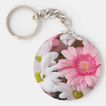 Gerberas & Chrysanthemums Key Chain