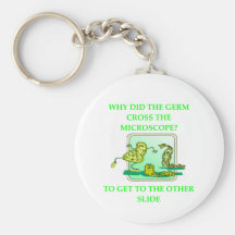 GERM BIOLOGY RESEARCH JOKE KEYCHAIN