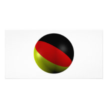 German ball photo card template