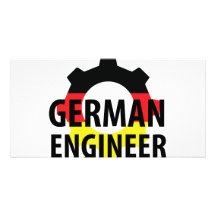 german engineer sign picture card