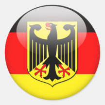 German Flag 2.0 Round Sticker