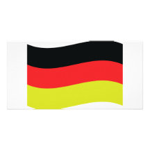 german flag icon photo card template